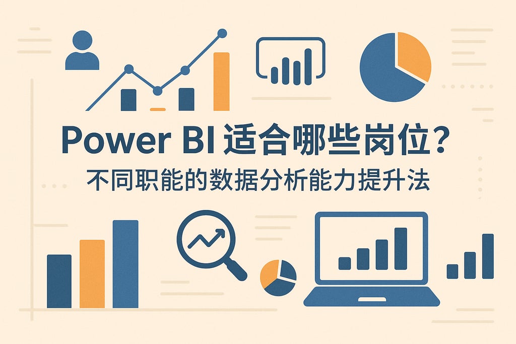 Power BI适合哪些岗位？不同职能的数据分析能力提升法